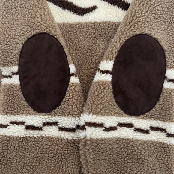 Todd Snyder Brown and Cream patterned quarter zip up fleece - Picture 3 of 12